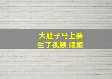 大肚子马上要生了视频 娘娘